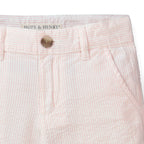 Organic Seersucker Short Light Pink