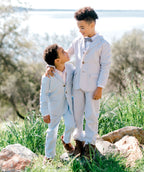 Organic Seersucker Suit Pant