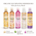 Organic Shimmer Body Oil for a Soft, Non-Greasy Body Glow