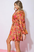 AROUND THE TIME WOVEN MINI DRESS