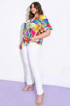 GRACEFUL BEAUTY WOVEN TOP