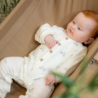 SOK | Baby Boys Ivory Cotton Vintage Bike Print Romper