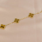 Tiger Eye Clover Bracelet