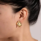Chunky Stud Earrings - Bold & Stylish Statement Jewelry