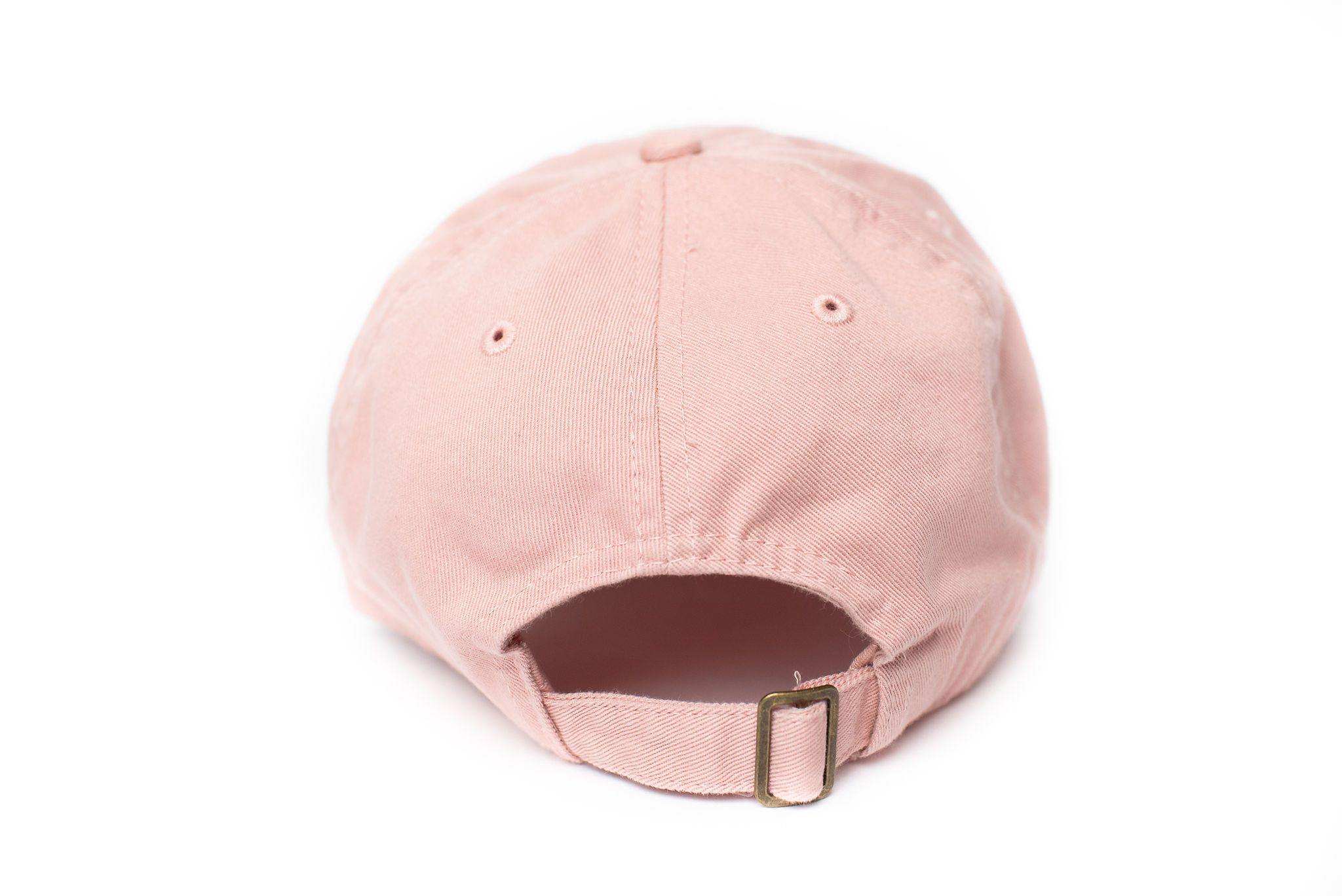 Dusty Rose Letter Baseball Hat