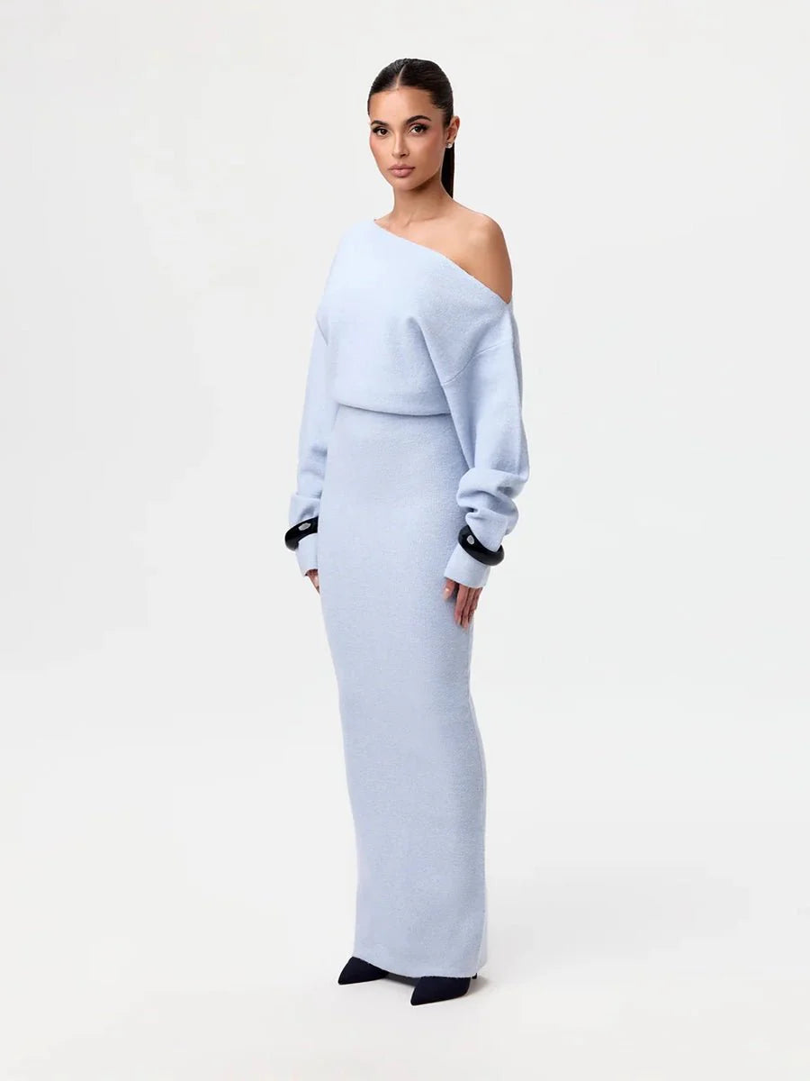 Stella Knitted Evening Dress: Knitted Elegance
