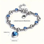 Stunning Heart Of Ocean Rhinestone Bracelet For Girls