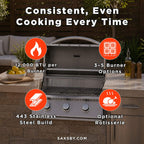 Summerset Sizzler Built-In Propane Gas Grill [SIZ25/32/40] (SAK71502)