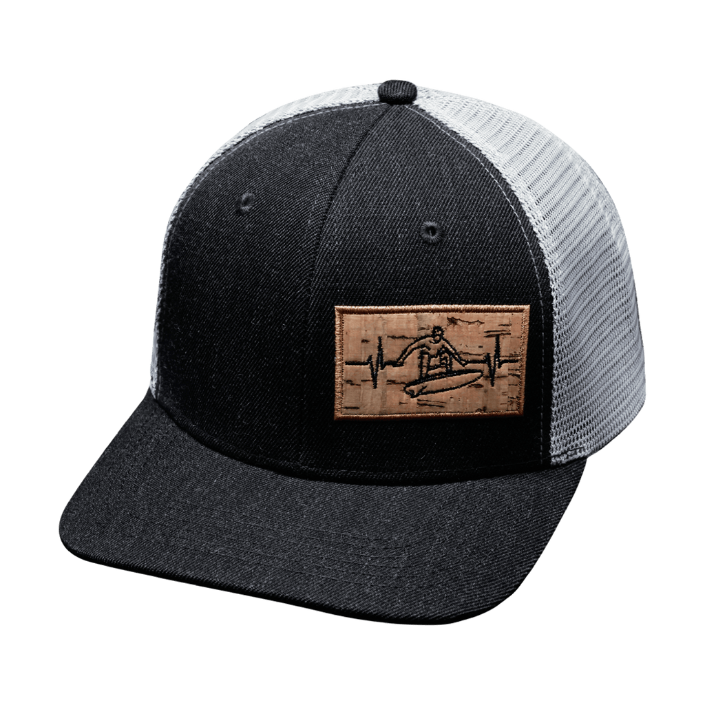 Surf Hat - Baseball Hat Fit - Charcoal / Gray - Trucker Mesh
