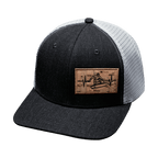 Surf Hat - Baseball Hat Fit - Charcoal / Gray - Trucker Mesh