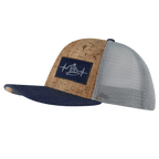 Surf Hat - Baseball Hat Fit - Cork - Heather Navy / Gray - Trucker Mesh