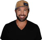 Surf Hat - Baseball Hat Fit - Cork - Heather Navy / Gray - Trucker Mesh