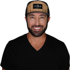 Surf Hat - Flat Bill - Cork - Black - Laser Mesh