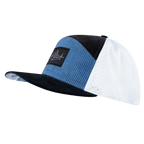 Surf Hat - Flat Bill - Corduroy - Charcoal Gray / Light Blue / White - Jersey Mesh