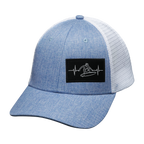 Surf Hat - Low Profile - Light Blue / White - Trucker Mesh