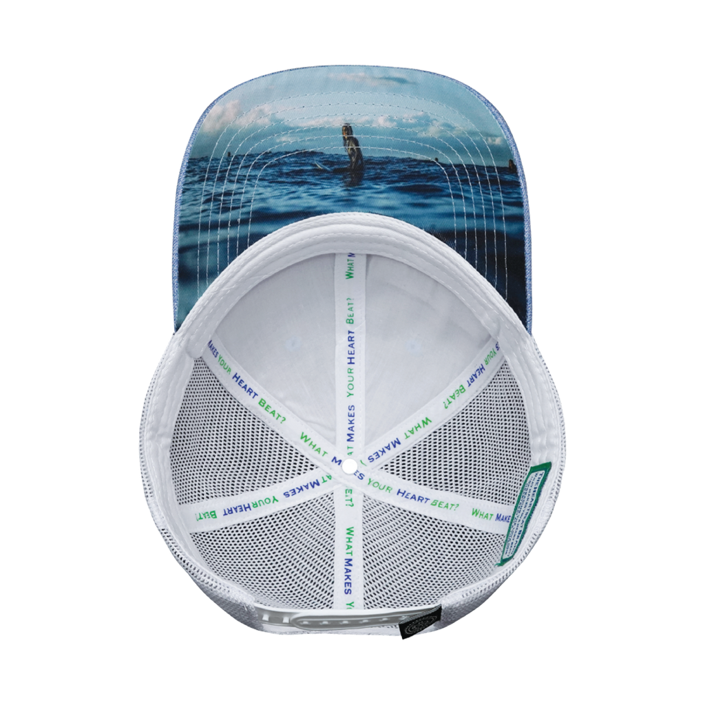 Surf Hat - Low Profile - Light Blue / White - Trucker Mesh