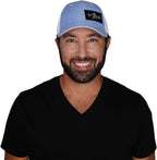 Surf Hat - Low Profile - Light Blue / White - Trucker Mesh