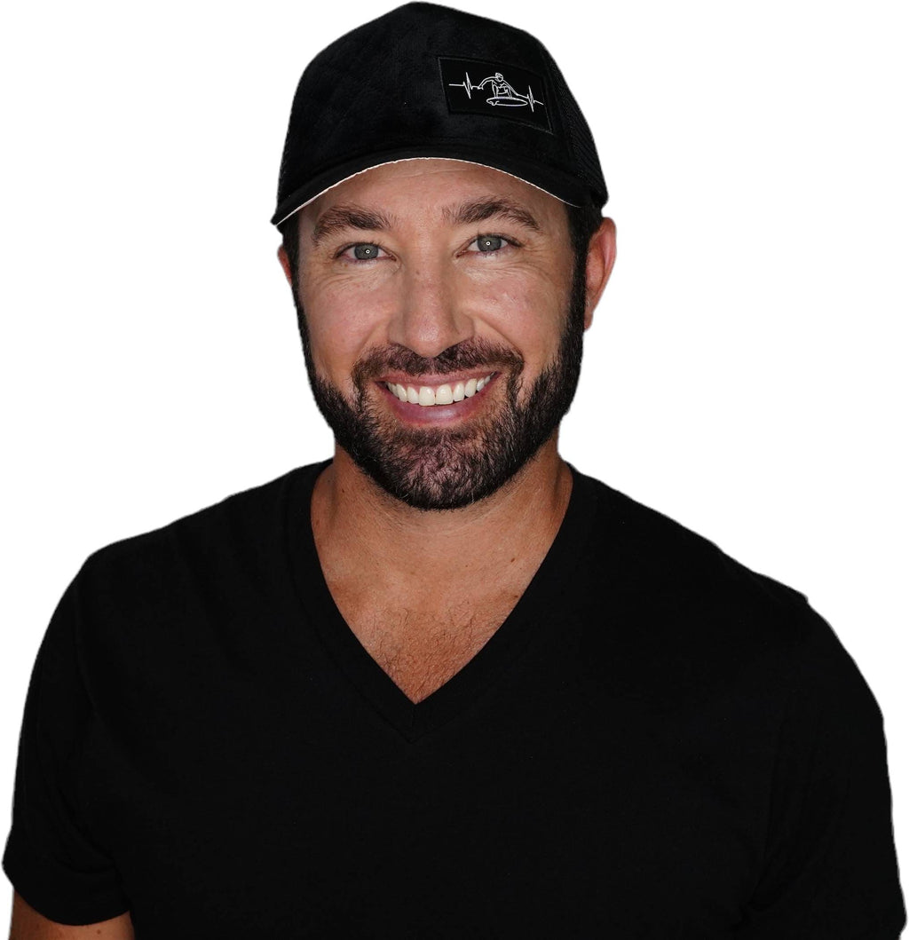 Surf Hat - Trucker Hat - Quilted Velvet - Trucker Mesh
