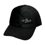 Surf Hat - Trucker Hat - Quilted Velvet - Trucker Mesh