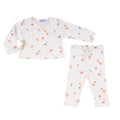 SWAN | Baby Girls Ivory Ribbed Cotton Balloon Print Leggings Set