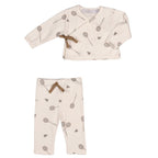 SWAN | Baby Boys Ivory Ribbed Cotton Badminton Leggings Set