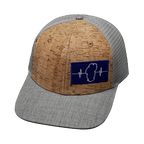 Tahoe Hat - Baseball Hat Fit - Cork - Heather Gray / Gray - Trucker Mesh
