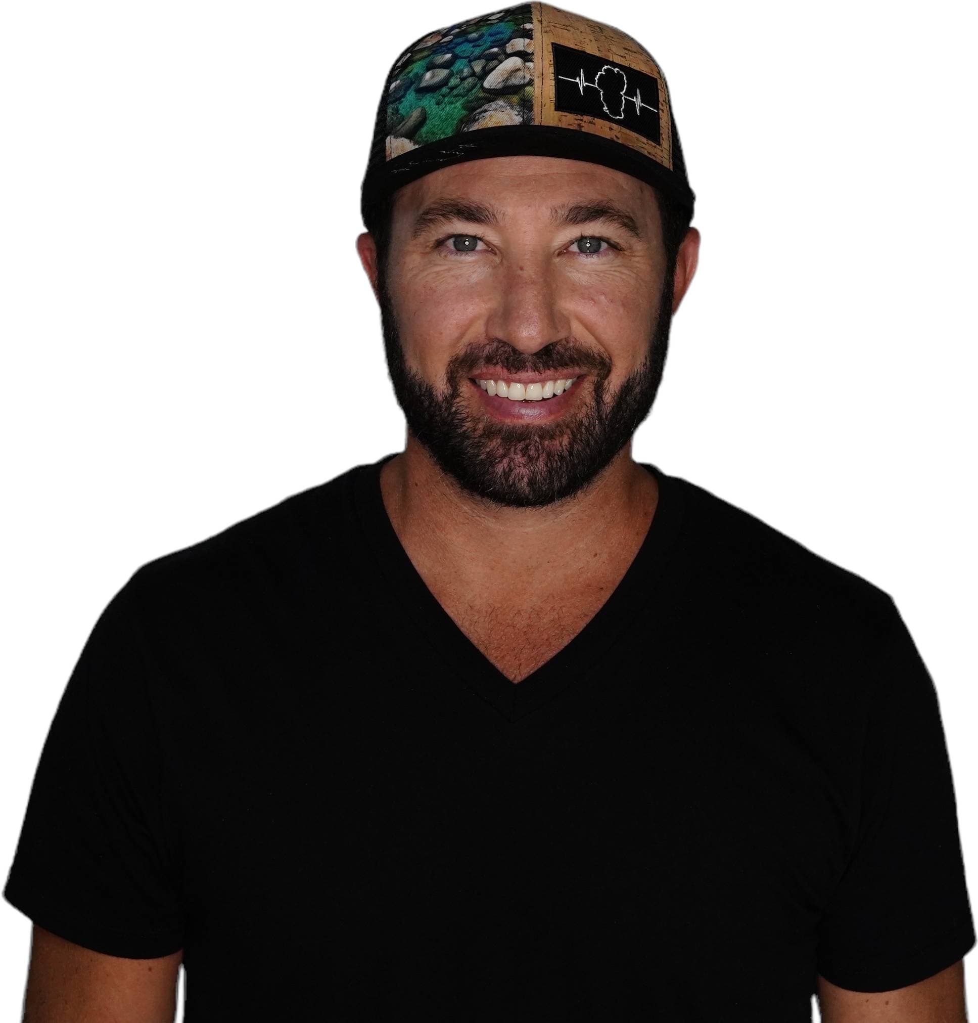 Tahoe Hat - Baseball Hat Fit - Cork Hybrid - Sand Harbor - Trucker Mesh