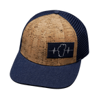 Tahoe Hat - Baseball Hat Fit - Cork - Navy - Trucker Mesh