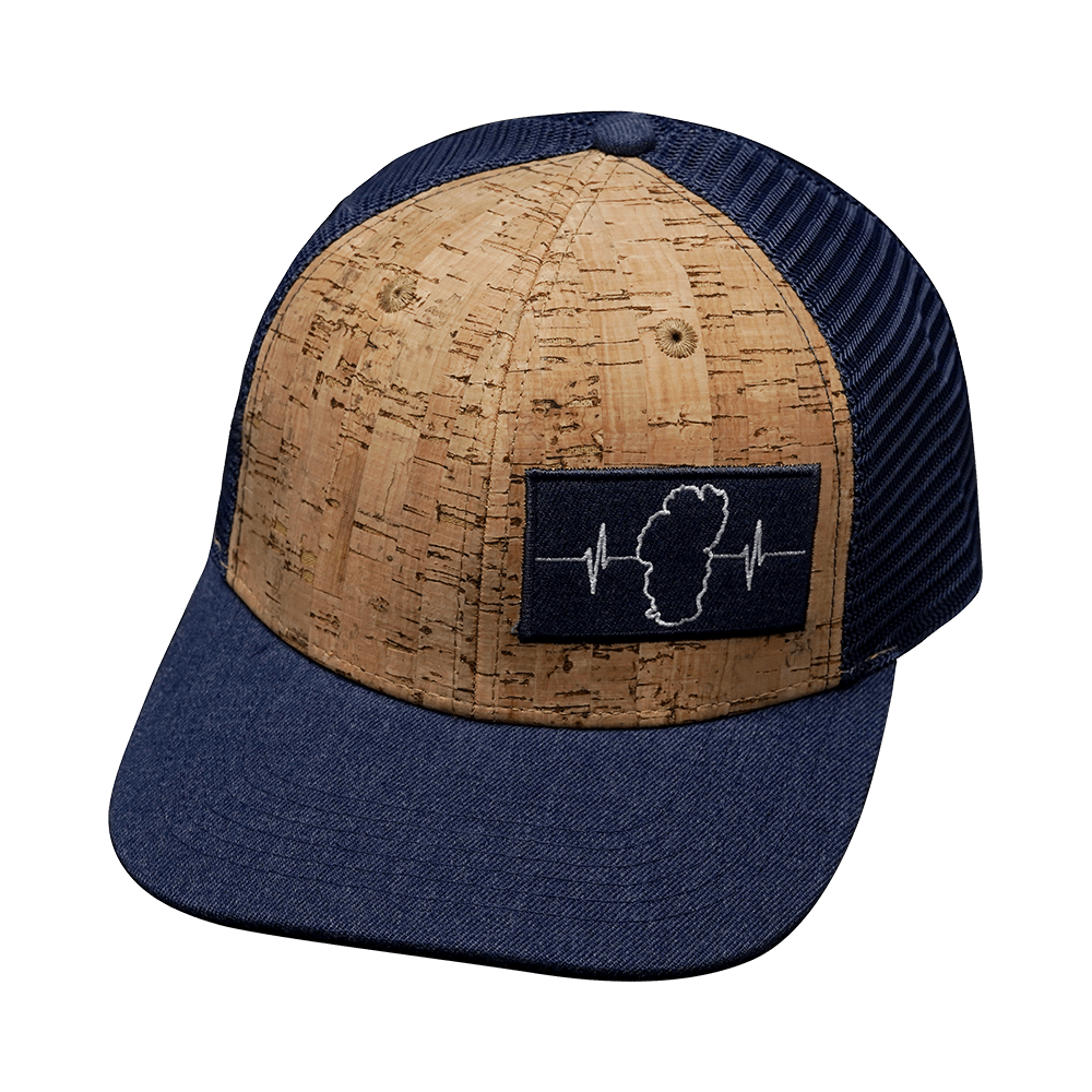 Tahoe Hat - Baseball Hat Fit - Cork - Navy - Trucker Mesh