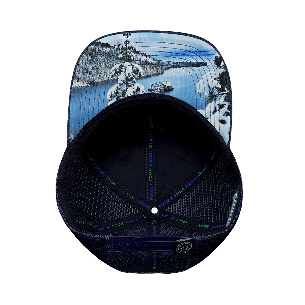 Tahoe Hat - Baseball Hat Fit - Cork - Navy - Trucker Mesh