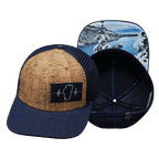 Tahoe Hat - Baseball Hat Fit - Cork - Navy - Trucker Mesh