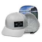 Tahoe Hat - Baseball Hat Fit - White - Laser Mesh