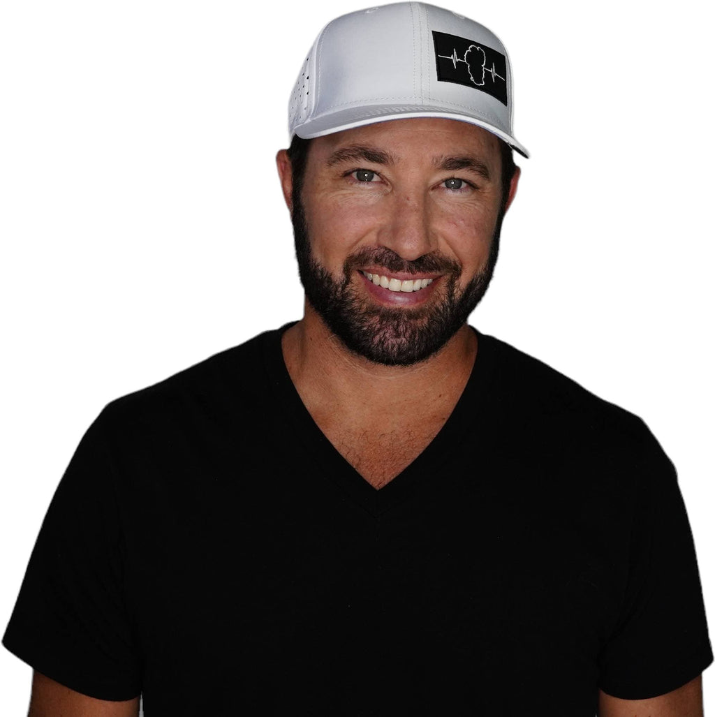 Tahoe Hat - Baseball Hat Fit - White - Laser Mesh