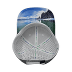 Tahoe Hat - Baseball Hat Fit - White - Laser Mesh