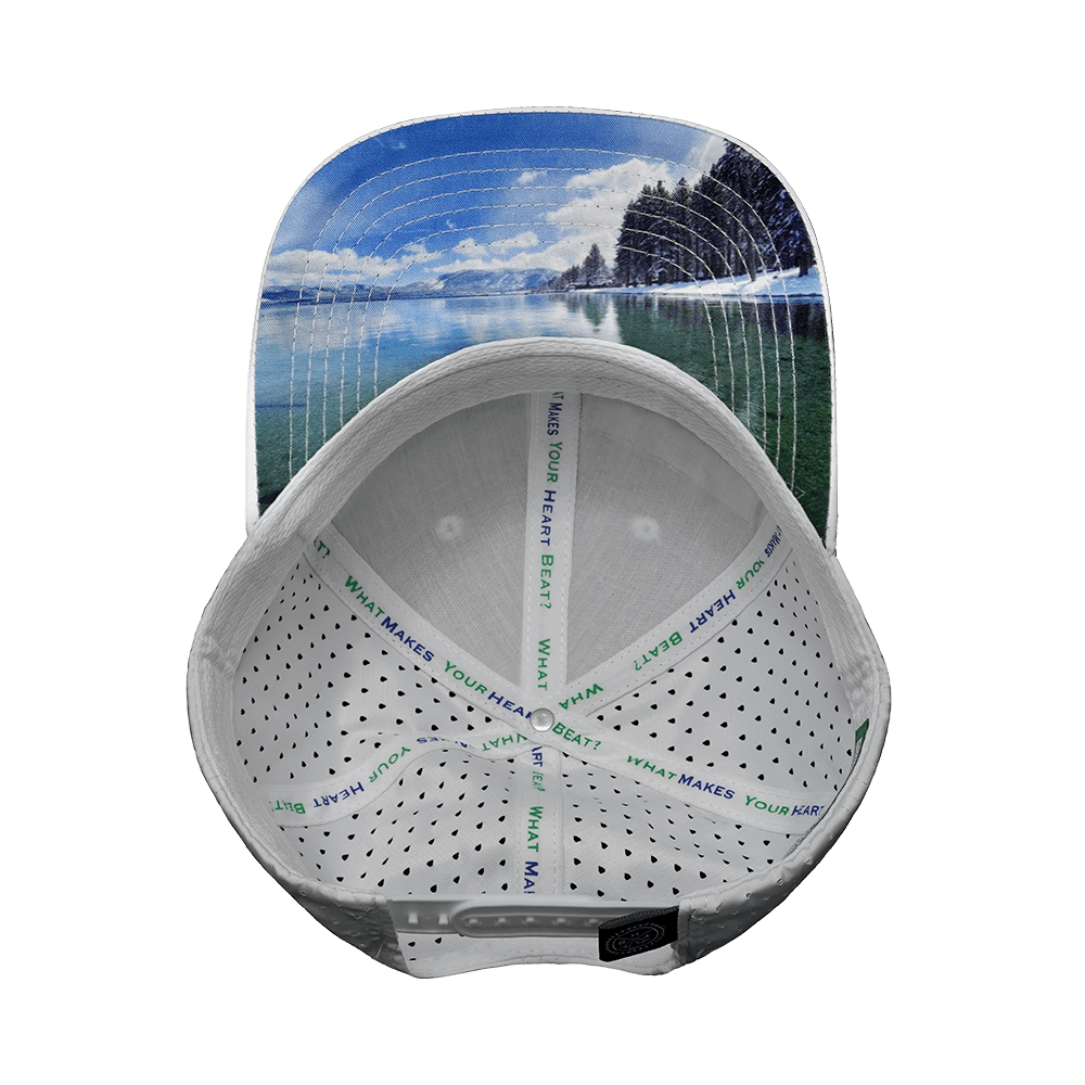 Tahoe Hat - Baseball Hat Fit - White - Laser Mesh