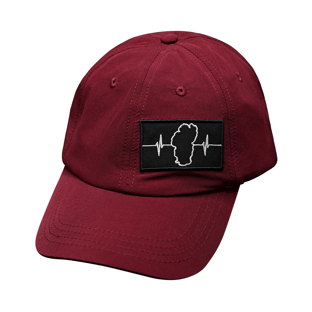 Tahoe Hat - Dad Hat - Maroon - Fabric Back