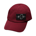 Tahoe Hat - Dad Hat - Maroon - Fabric Back