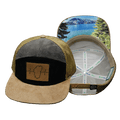 Tahoe Hat - Flat Bill - Corduroy - Tan / Black / Gray - Jersey Mesh