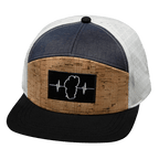 Tahoe Hat - Flat Bill - Cork - Black / Navy / White - Jersey Mesh