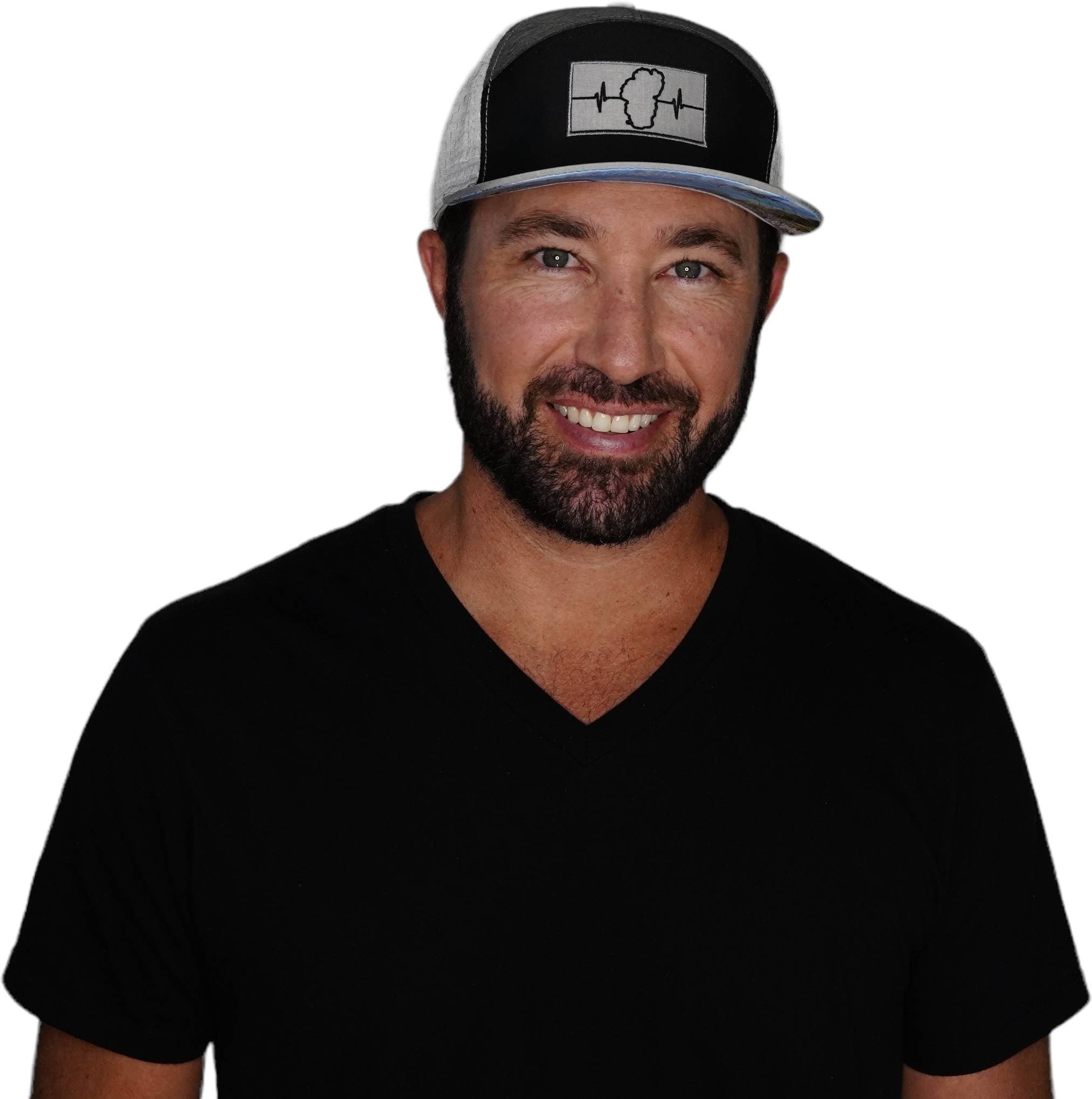 Tahoe Hat - Flat Bill - Gray / Black / Charcoal - Jersey Mesh