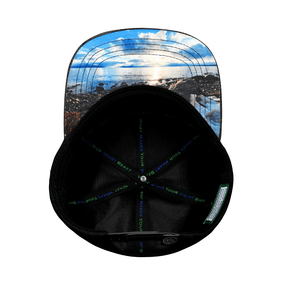 Tahoe Hat - Flat Bill - Green Camo / Black - Jersey Mesh