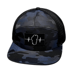 Tahoe Hat - Flat Bill - Navy Camo / Black - Jersey Mesh