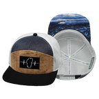Tahoe Hat - Flat Bill - Cork - Black / Navy / White - Jersey Mesh