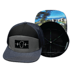 Tahoe Hat - Flat Bill - Navy / Gray / Black - Laser Mesh