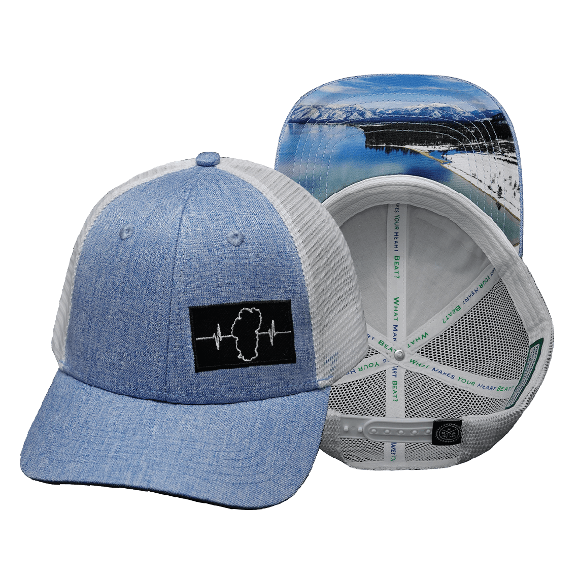 Tahoe Hat - Low Profile - Light Blue / White - Trucker Mesh