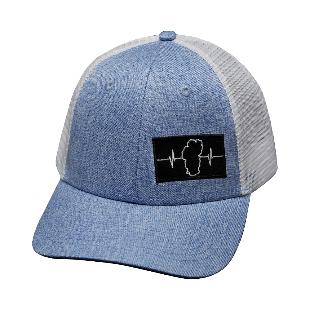 Tahoe Hat - Low Profile - Light Blue / White - Trucker Mesh
