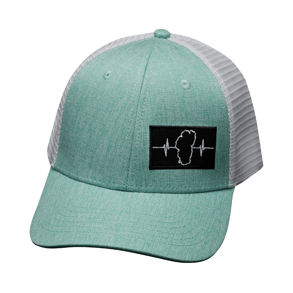 Tahoe Hat - Low Profile - Teal / White - Trucker Mesh