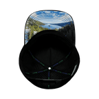 Tahoe Hat - Trucker Hat - Quilted Velvet - Black - Trucker Mesh