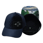 Tahoe Hat - Trucker Hat - Quilted Velvet - Navy - Trucker Mesh