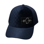 Tahoe Hat - Trucker Hat - Quilted Velvet - Navy - Trucker Mesh